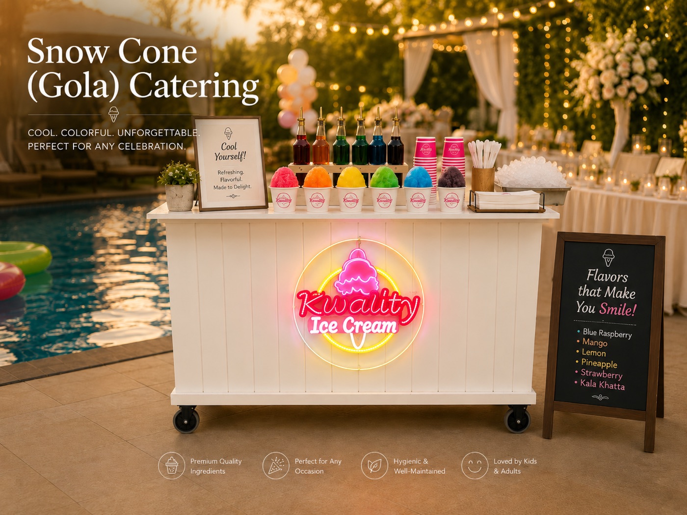 Gola (Snow Cone) Cart — Kwality Ice Cream catering