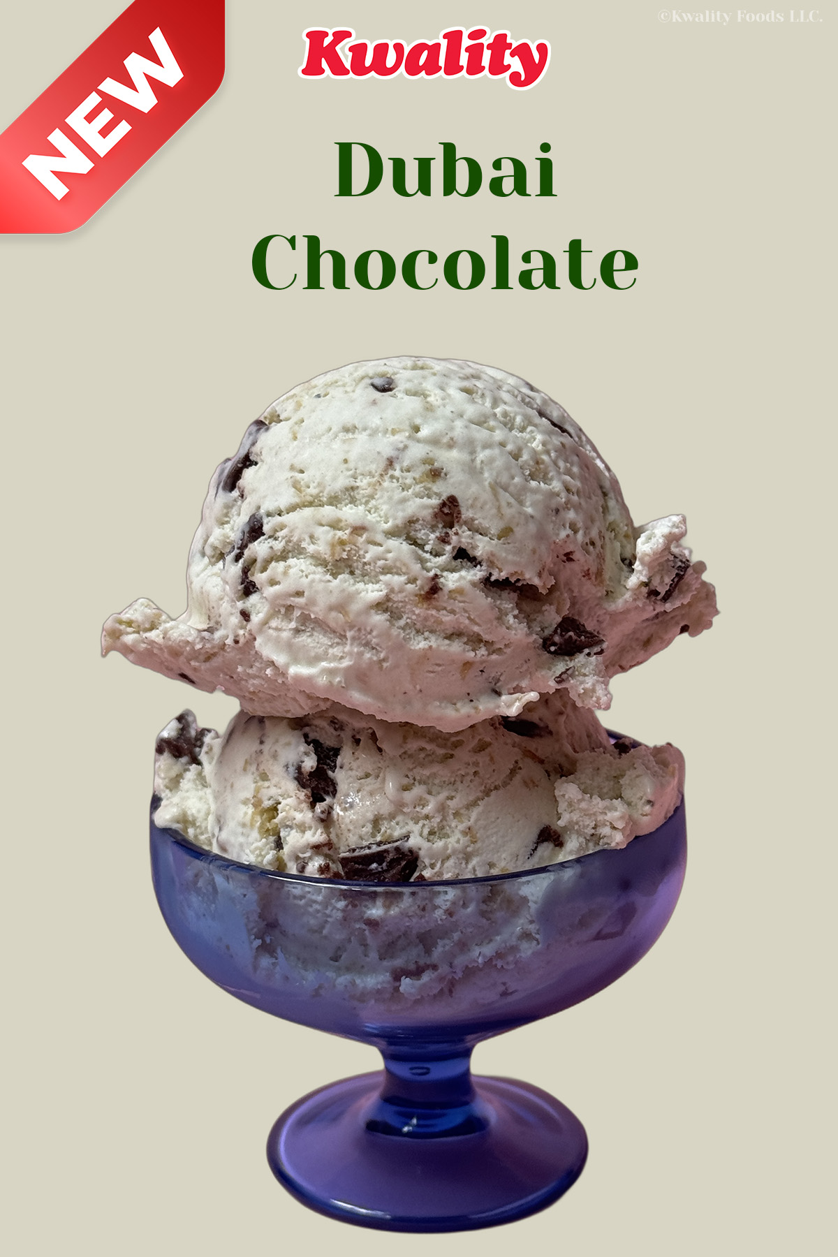Dubai Chocolate ice cream