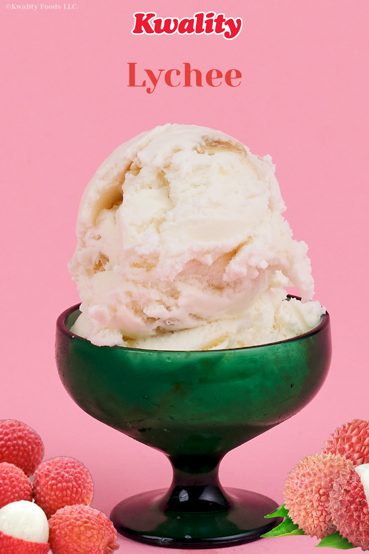 Lychee ice cream