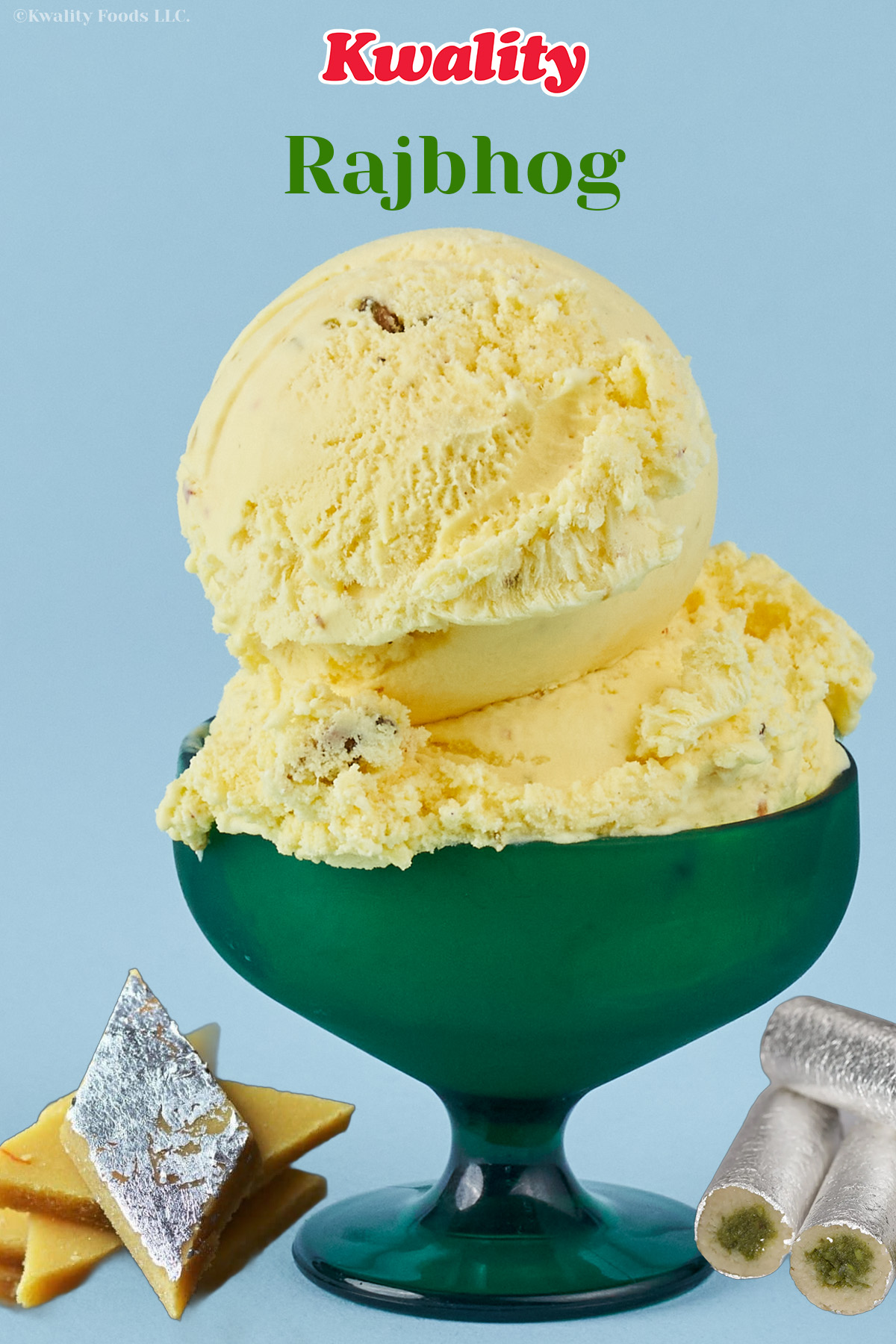 Rajbhog (Cardamom-Saffron) ice cream